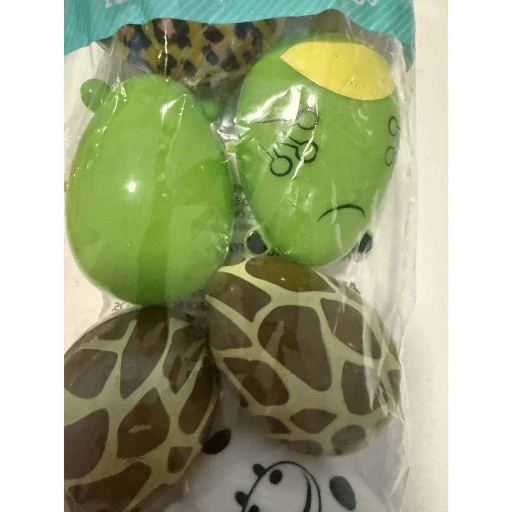 Easter Eggs Plastic Animal Characters Qty 18 (6 Medium & 12 small)